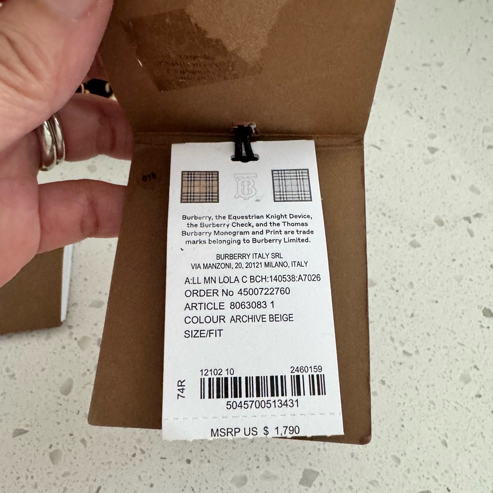 Burberry Beige and Black Plaid Crossbody Bag - Picture 2 of 16